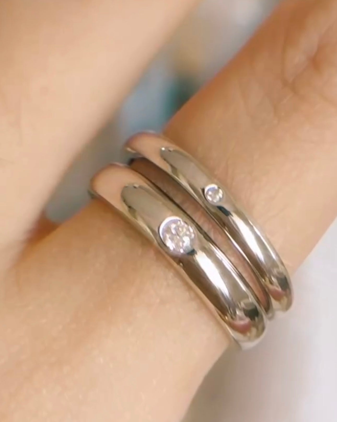 Chunky Moissanite Band