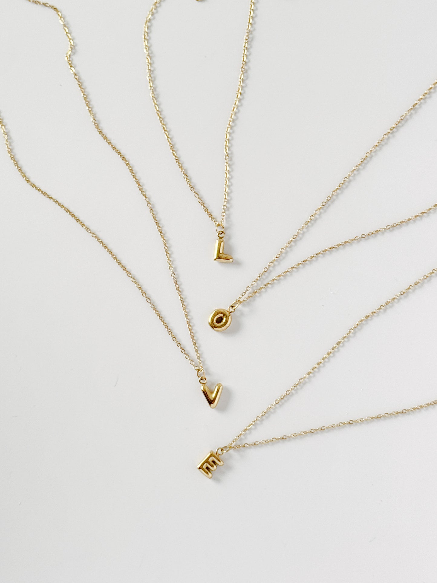 The Bubble Initial Necklace