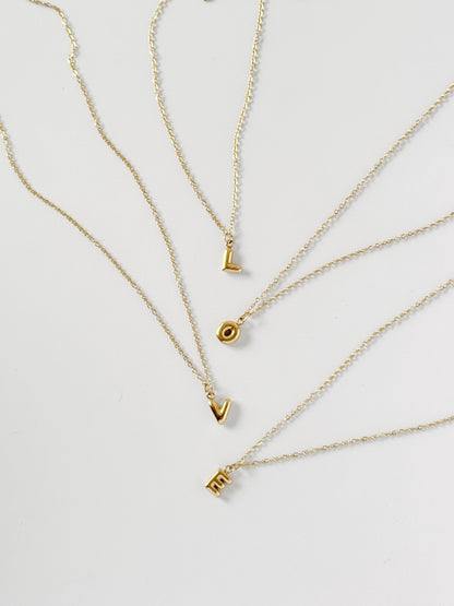 The Bubble Initial Necklace