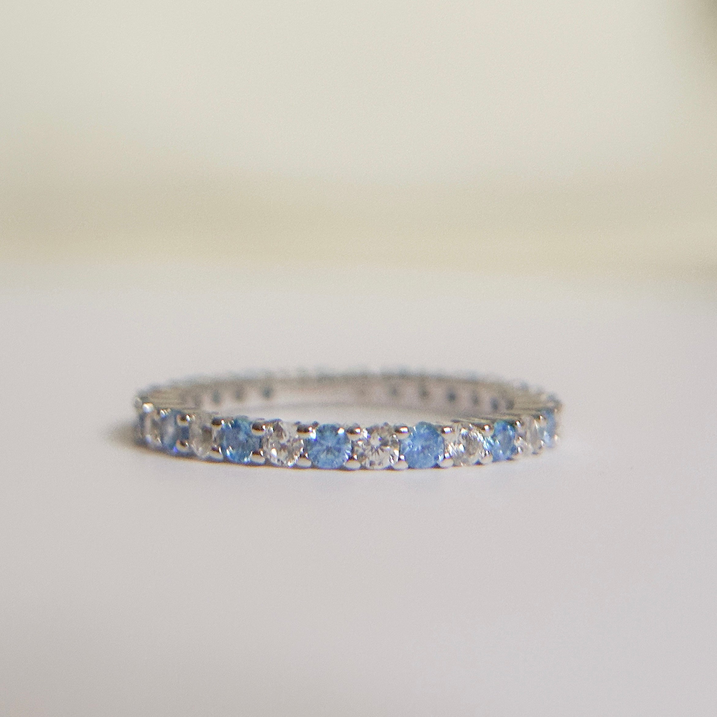 The Estelle Birthstone Eternity Carabiner Lock Ring
