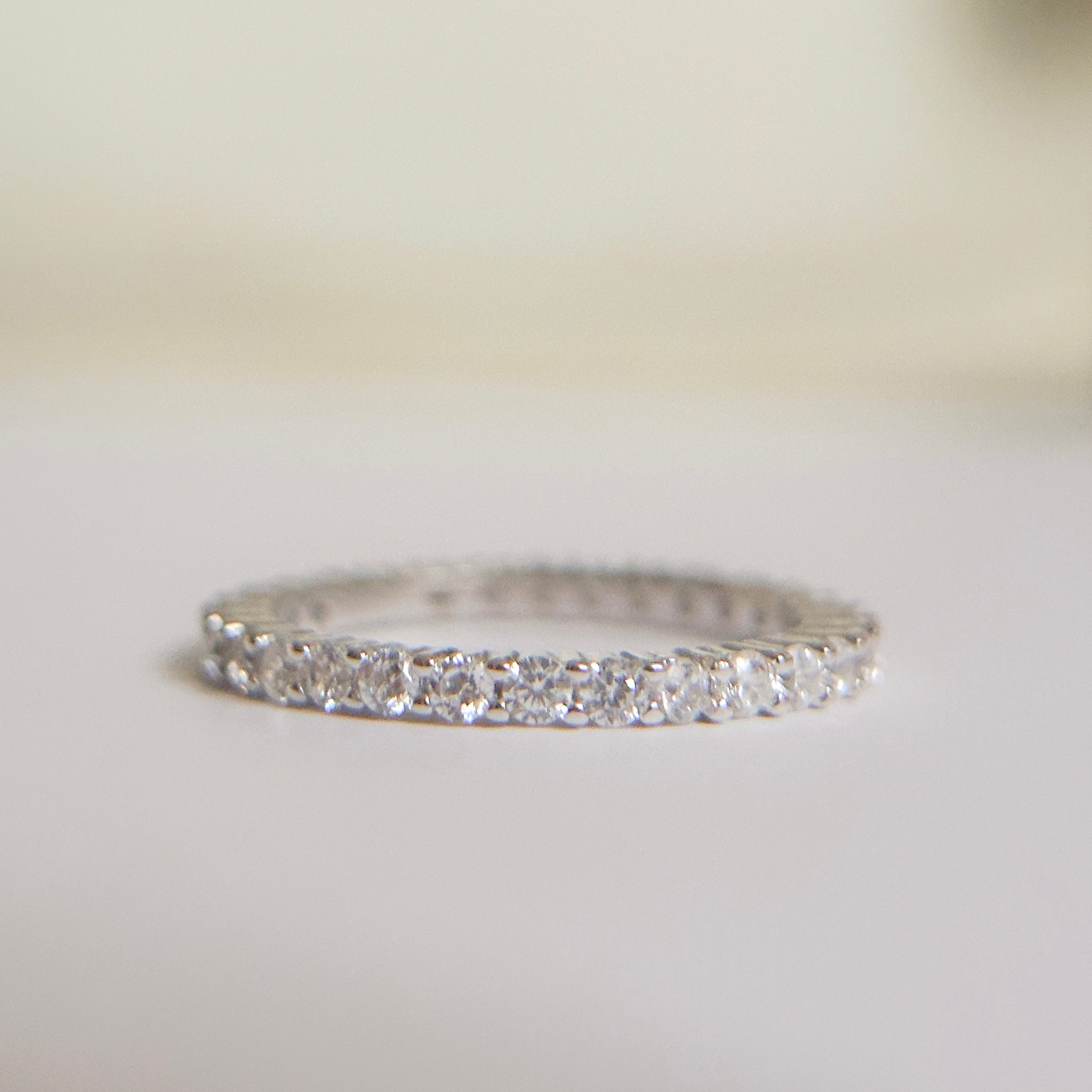 The Estelle Birthstone Eternity Carabiner Lock Ring