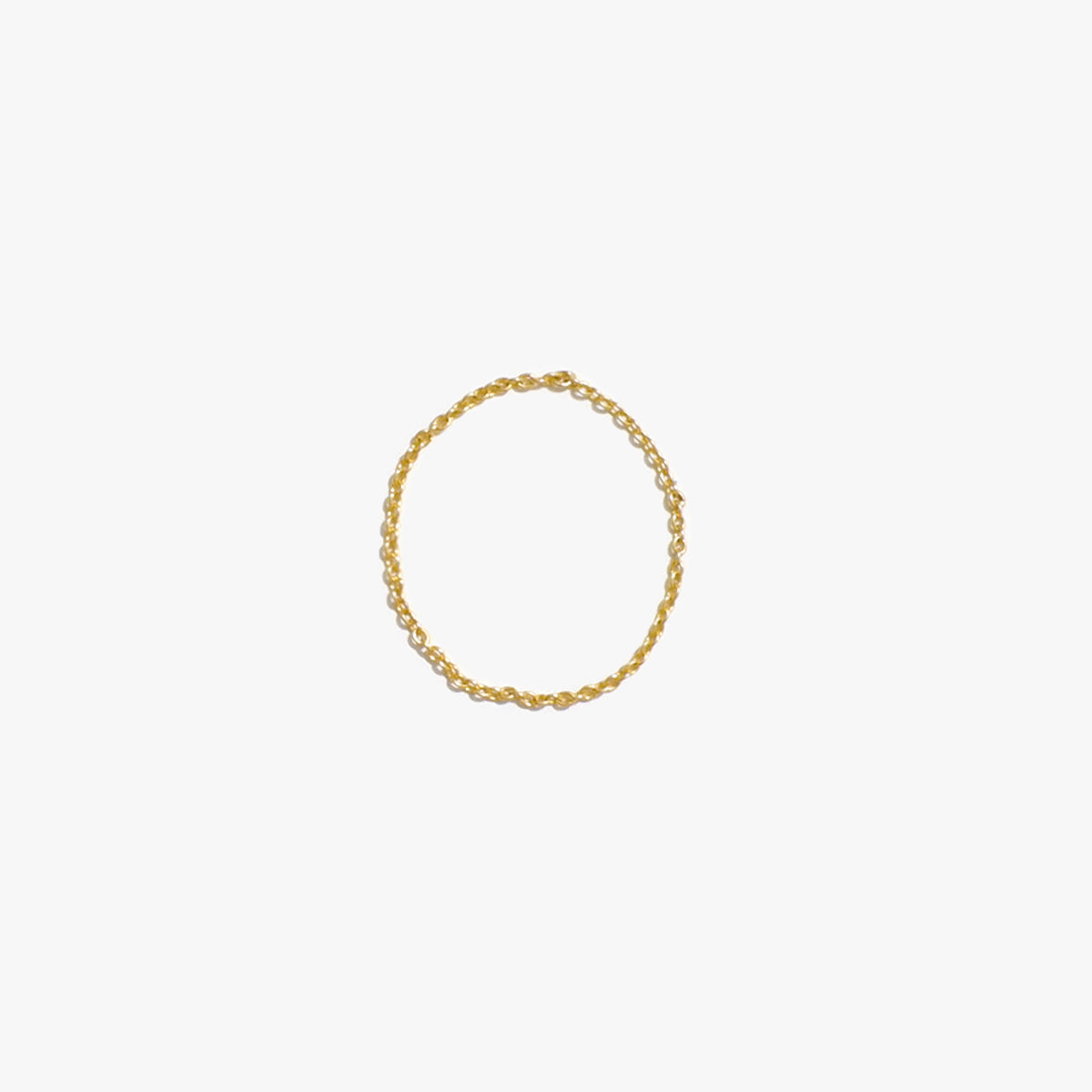 The Essential Chain Ring in Solid Gold