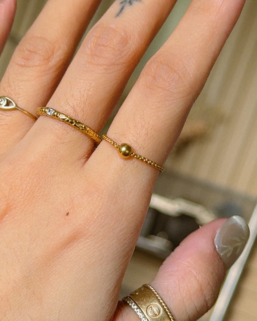 The Golden Ball Soft Chain Ring