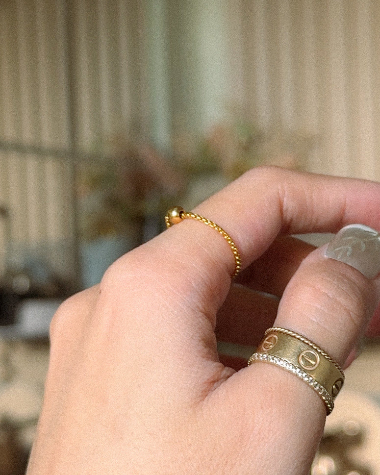 The Golden Ball Soft Chain Ring