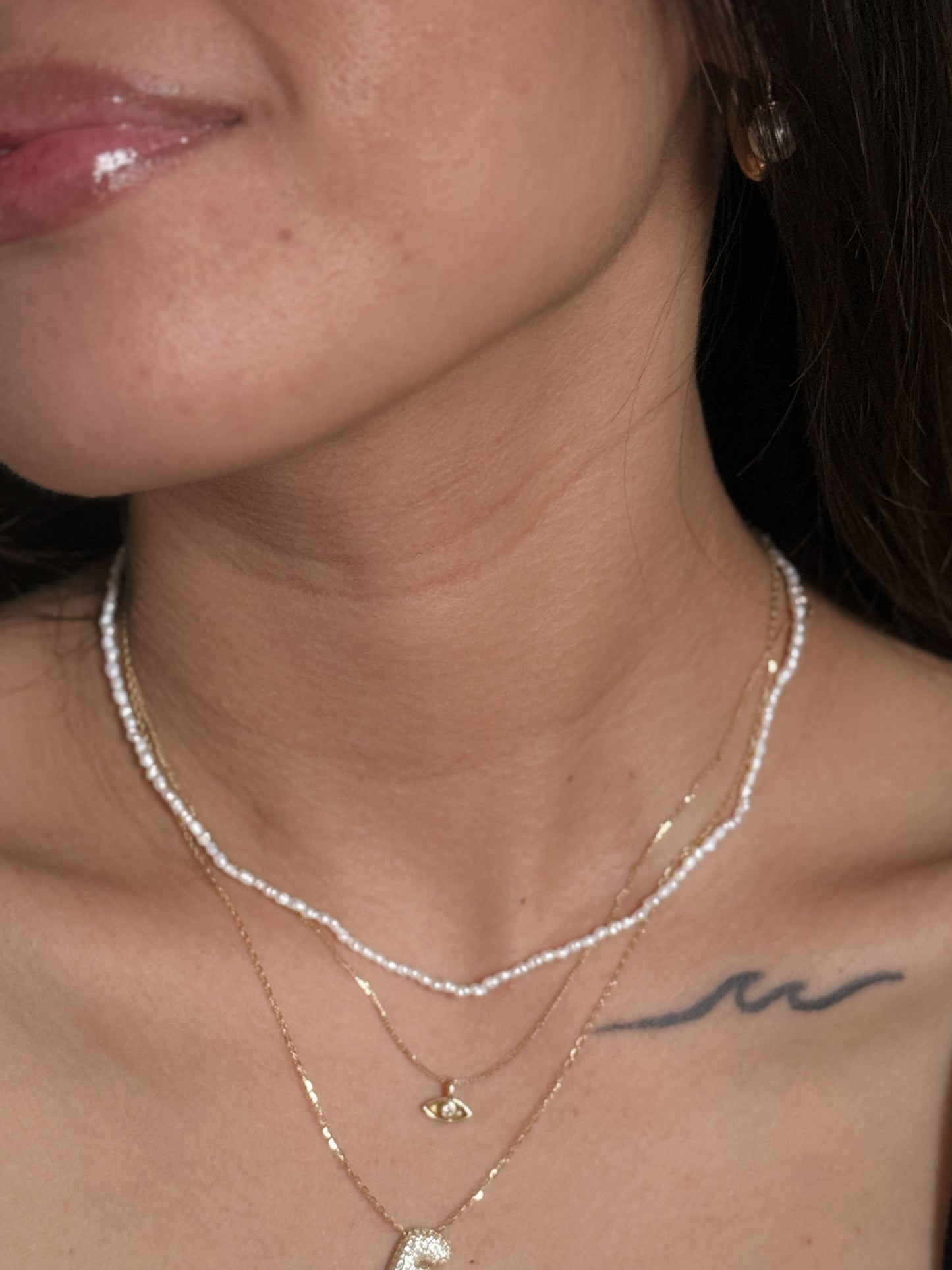 The Mini Natural Pearl Choker Necklace