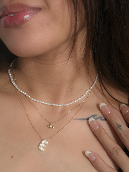 The Mini Natural Pearl Choker Necklace