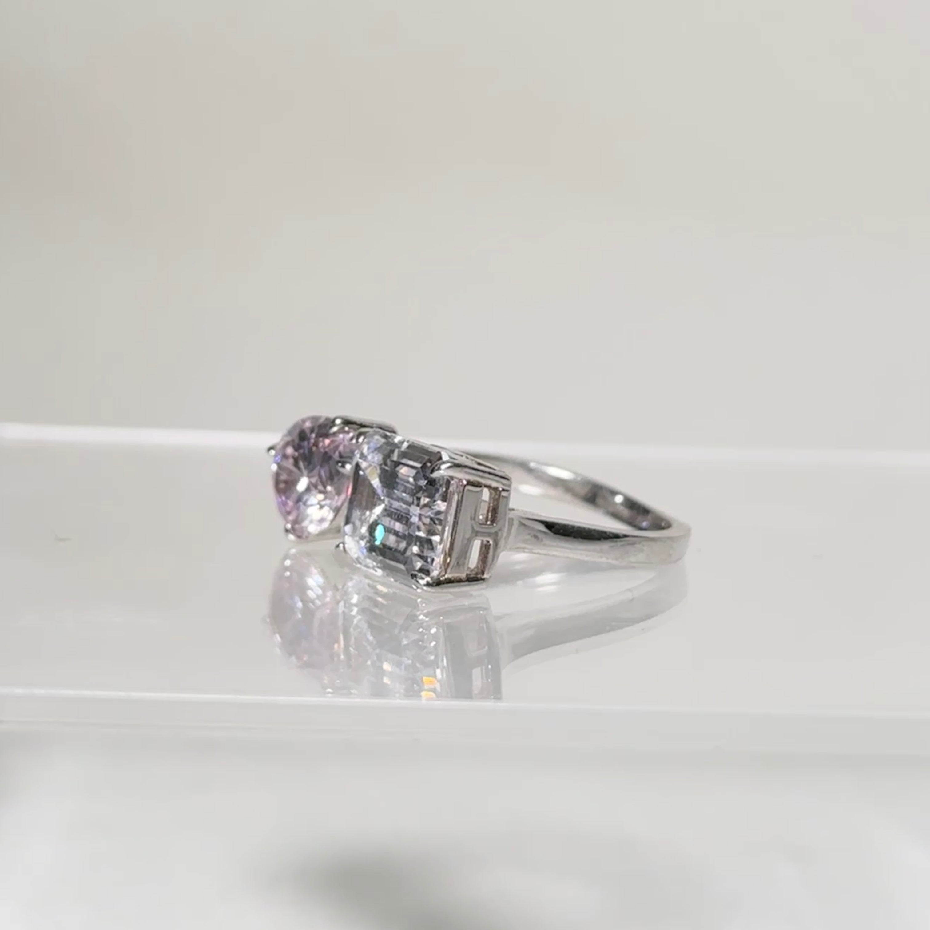 The Any-Size Kylie Pink Ice Floating Ring