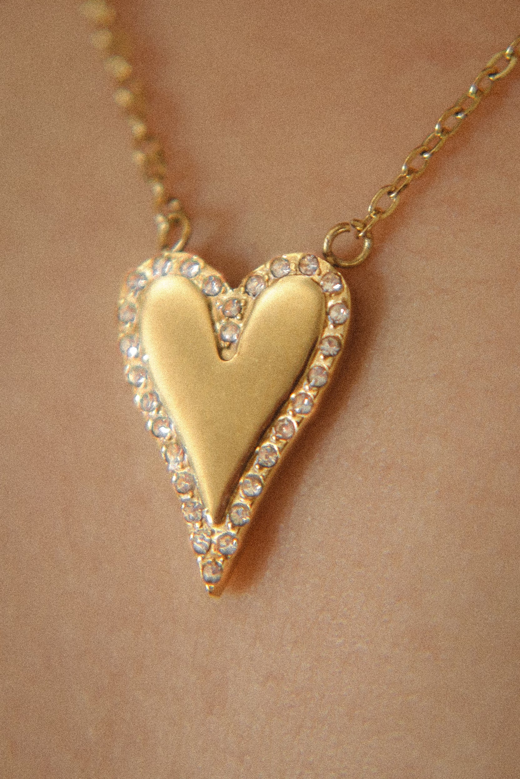 The Happy Heart CZ Eternity Necklace