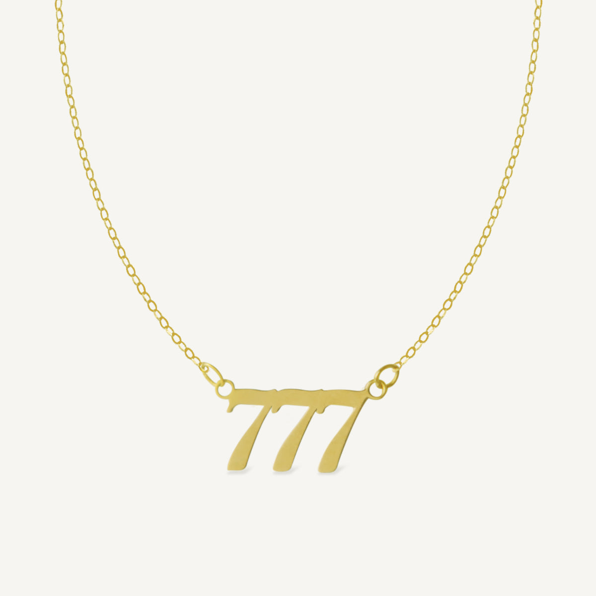 The Custom Name Necklace in Solid Gold