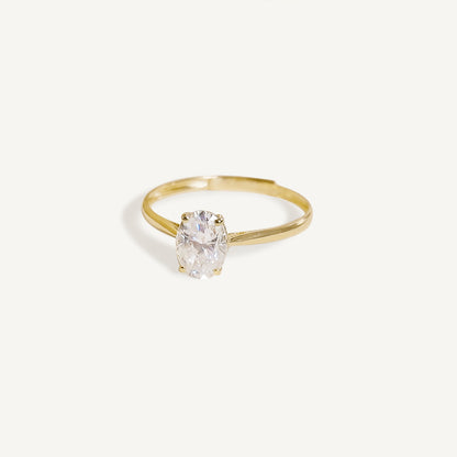 Any-size Moissanite Ring in Solid Gold