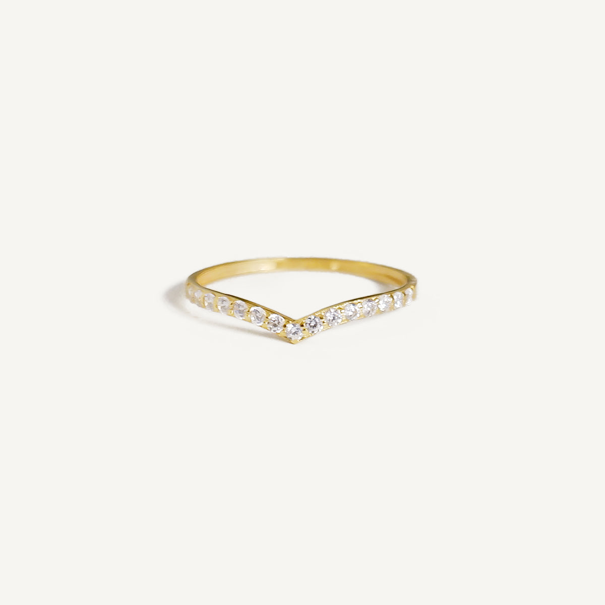 The Ava Iced Out Band in Solid Gold (Limited)