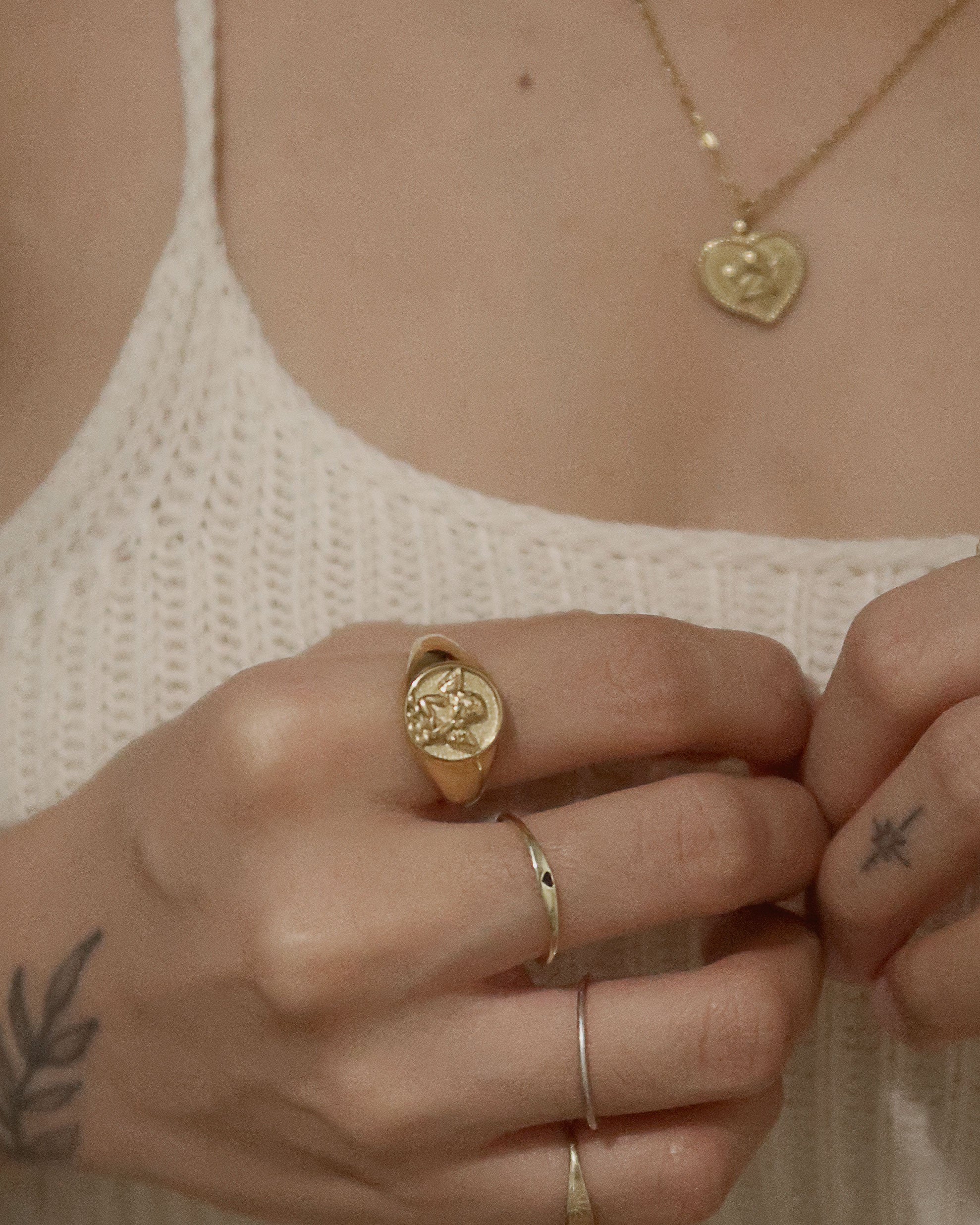 The Baby Angel Signet Ring