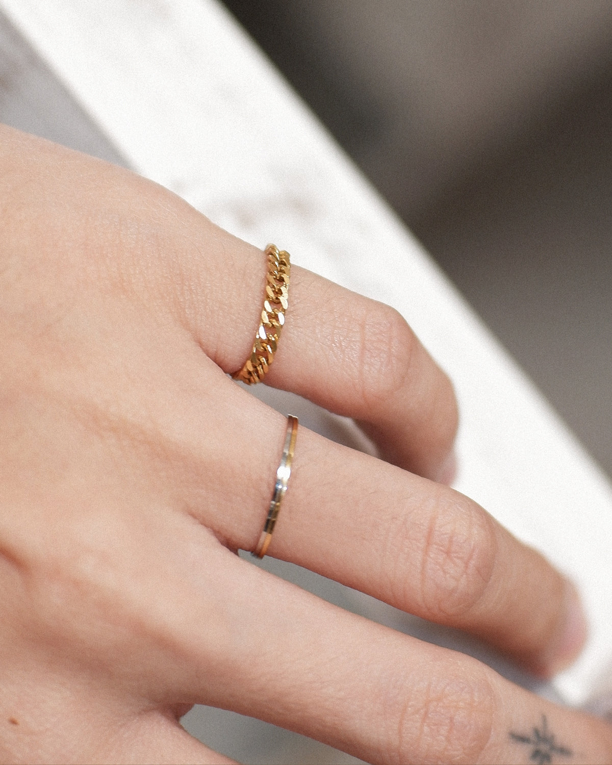 The Baby Cuban Chain Pinky Ring