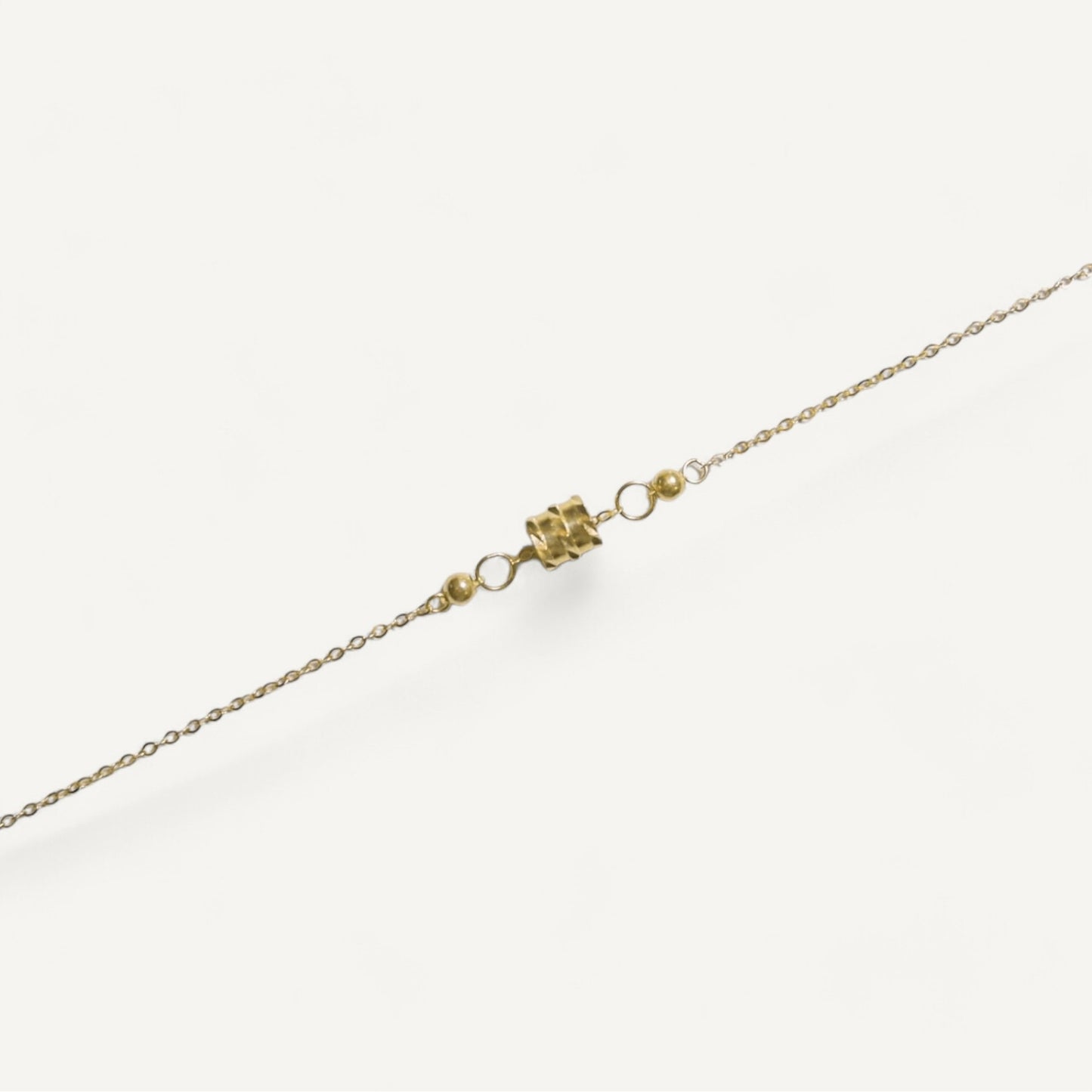 The Mini Barrel Bracelet in Solid Gold