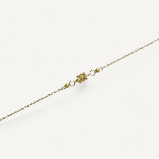 The Mini Barrel Bracelet in Solid Gold