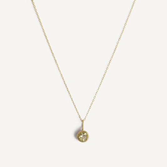 The Dainty Birthstone Charm in Solid Gold