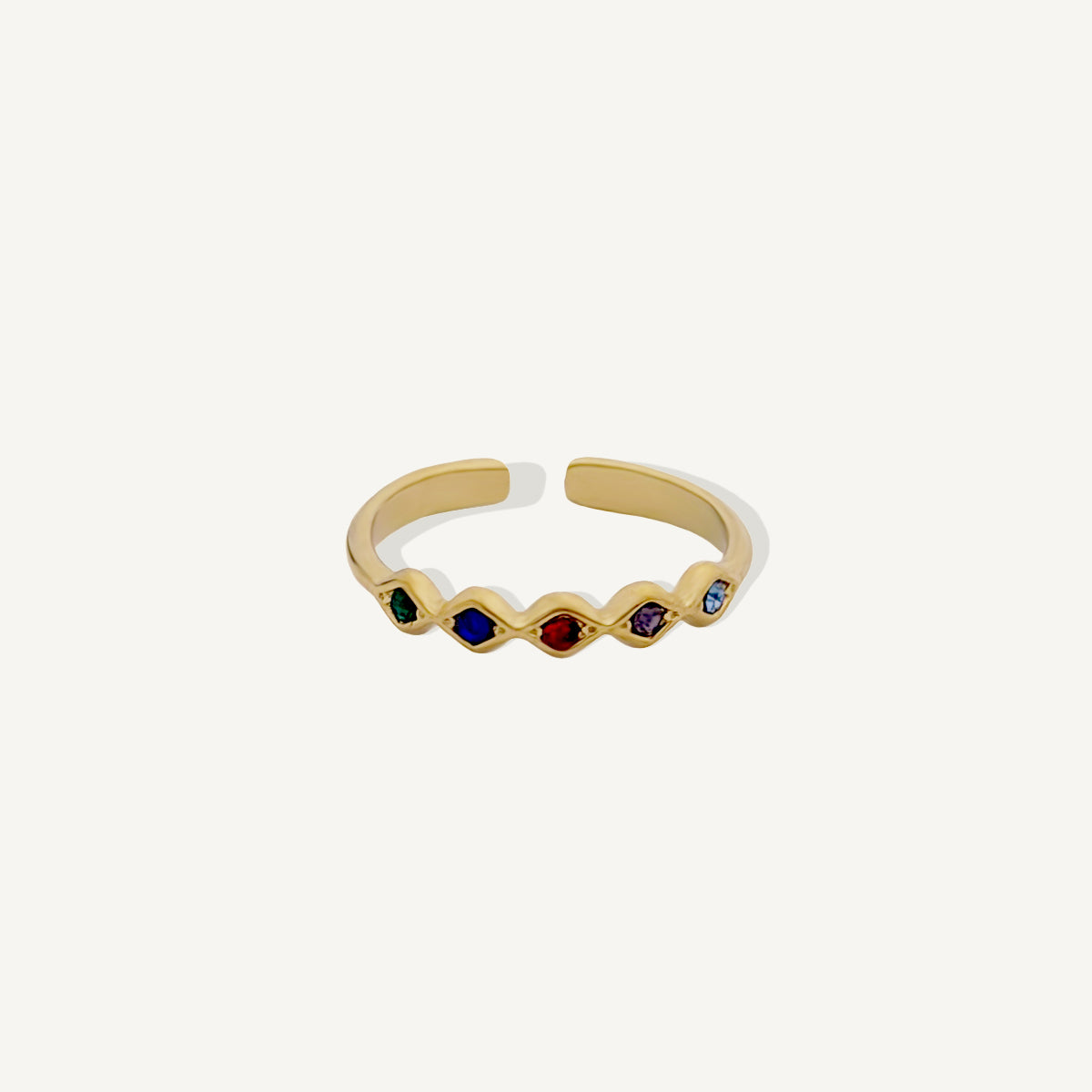 The Any-size Vintage Pattern Birthstone Ring