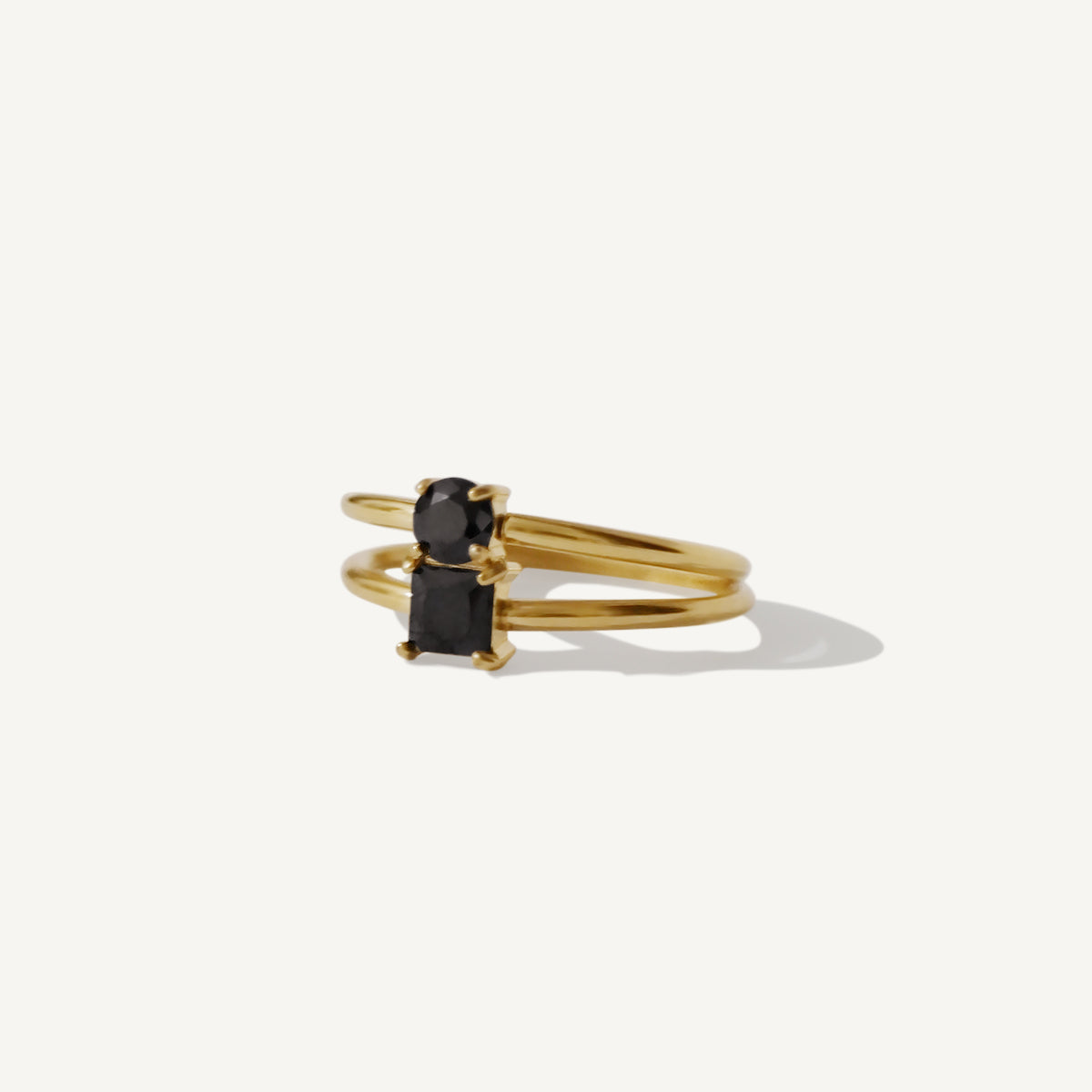 The Black Onyx Square Cut Ring