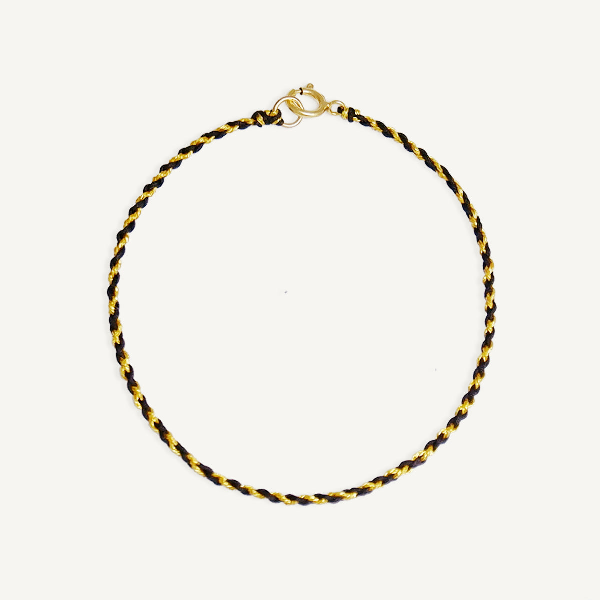 The Black and Gold Line Bracelet and Anklet