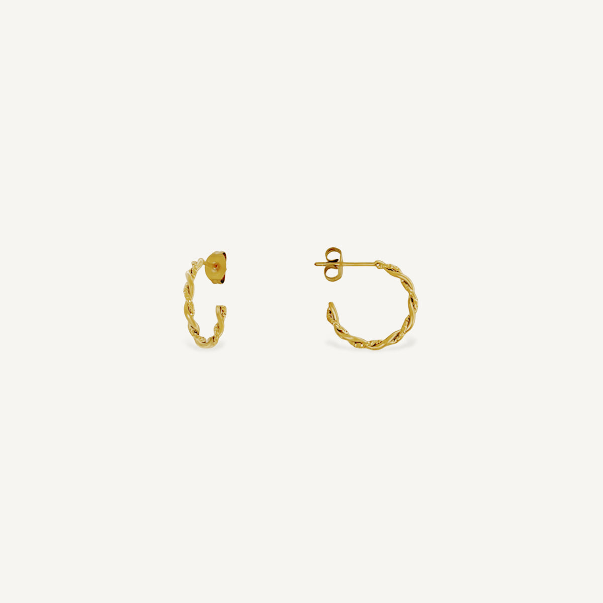 The Brenna Textured Hoop Earrings