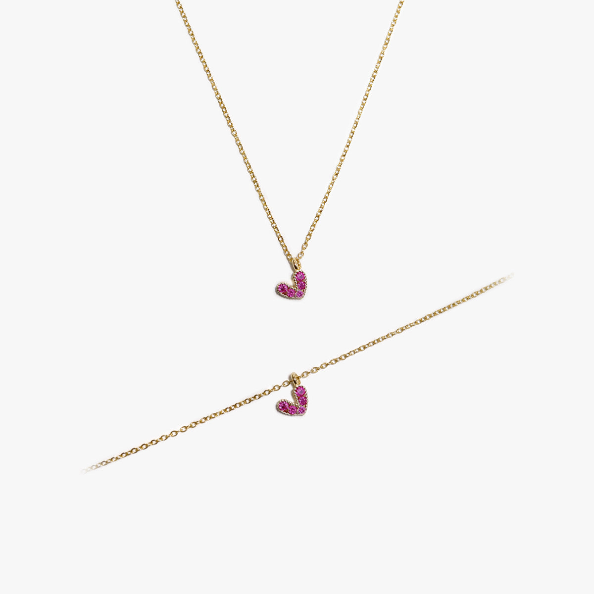 The Sweet Heart Necklace and Bracelet Bundle