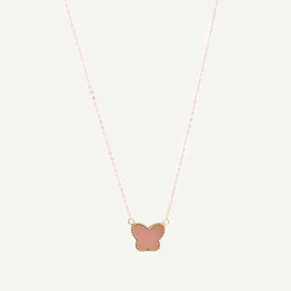 The Butterfly Necklace in Solid Gold