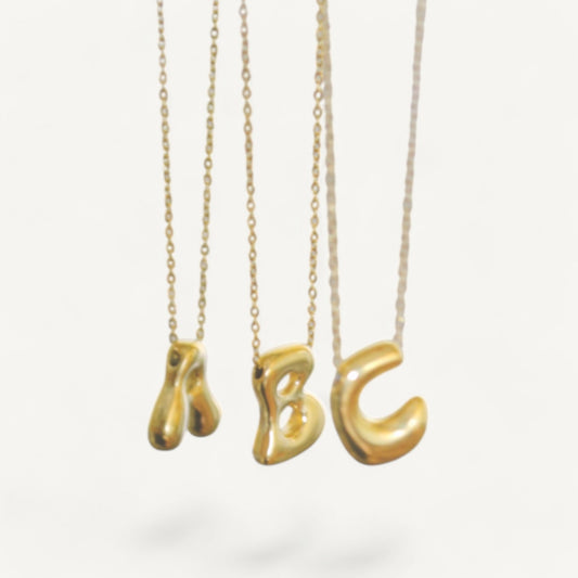 The Chunky Bubble Initial Necklace