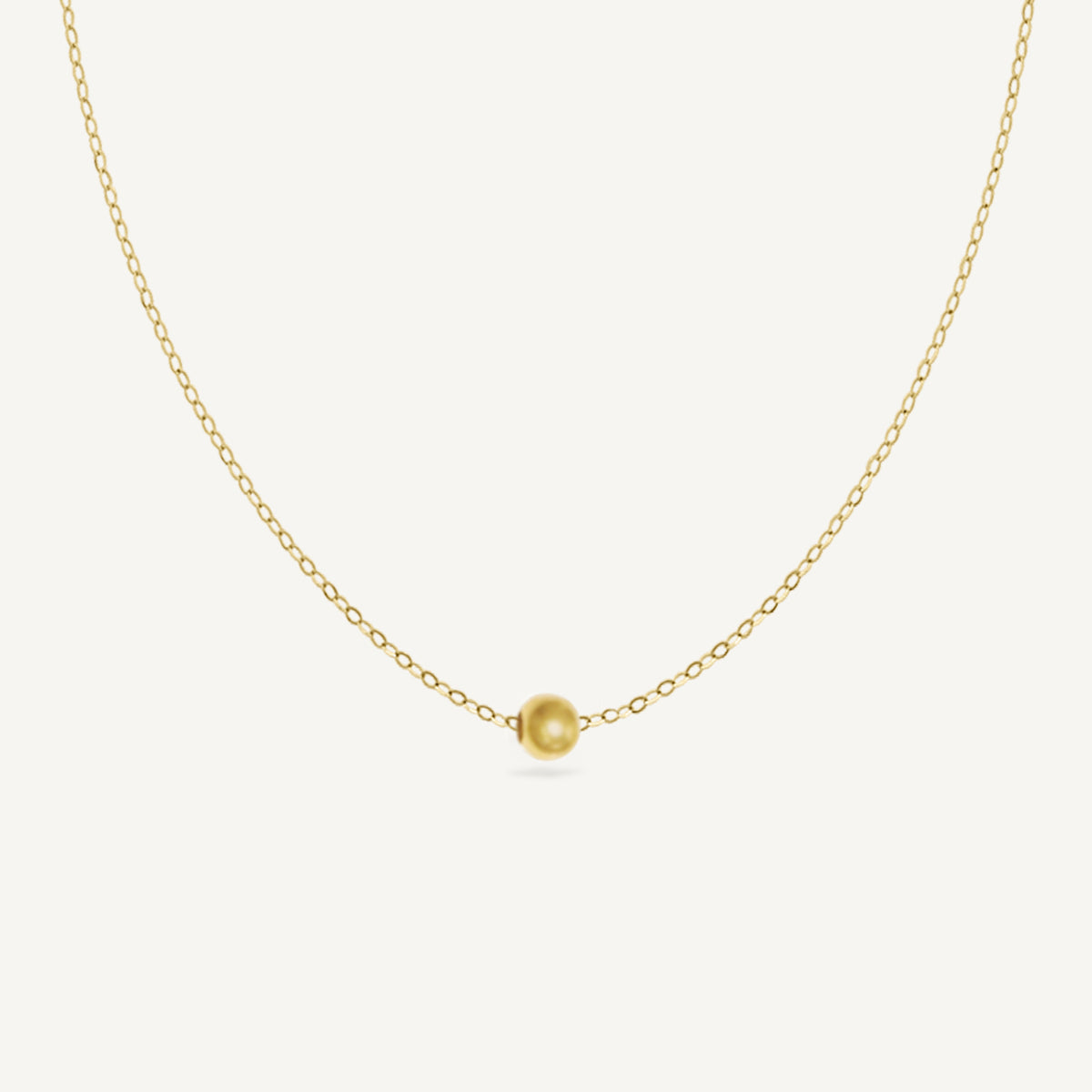 The Classic Ball Necklace in Solid Gold