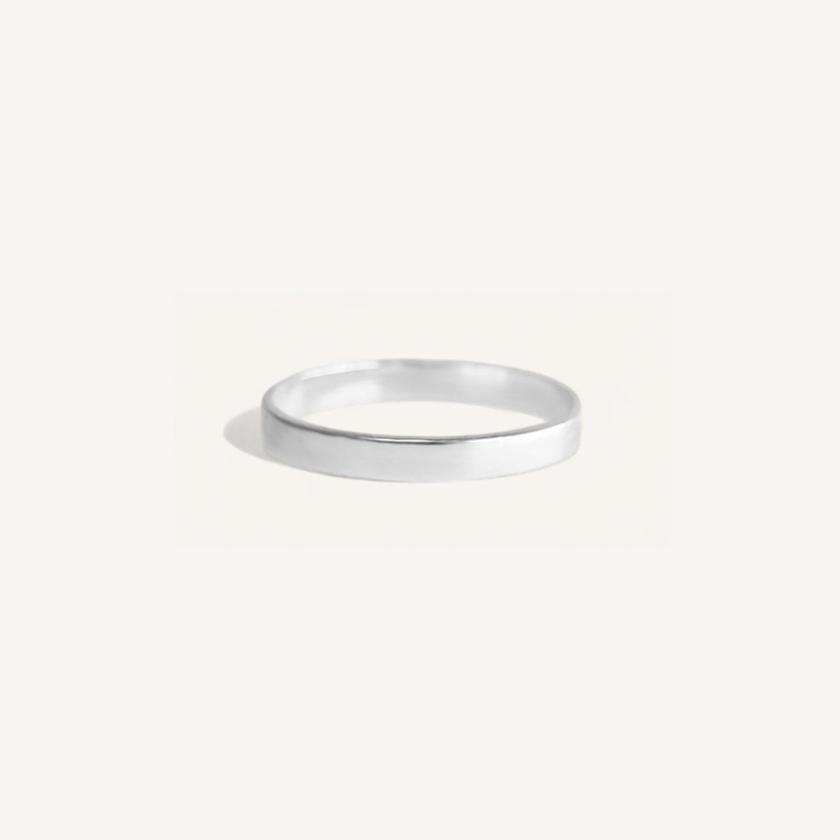 The Classic 2mm Flat Band in Silver