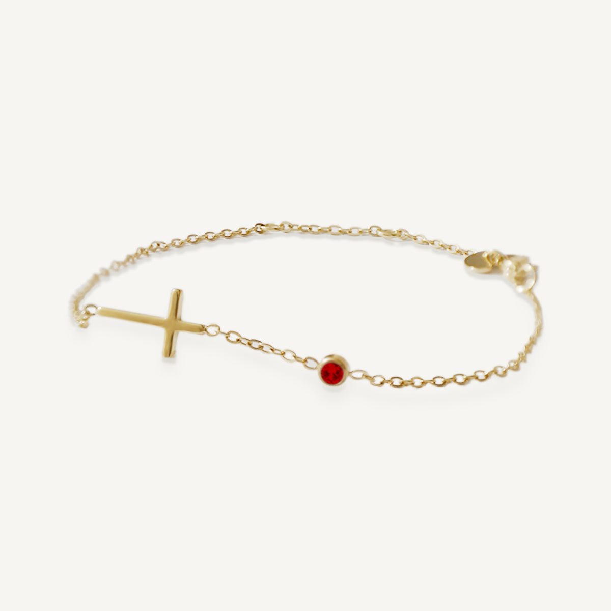 The Classic Cross Birthstone Bracelet and Anklet