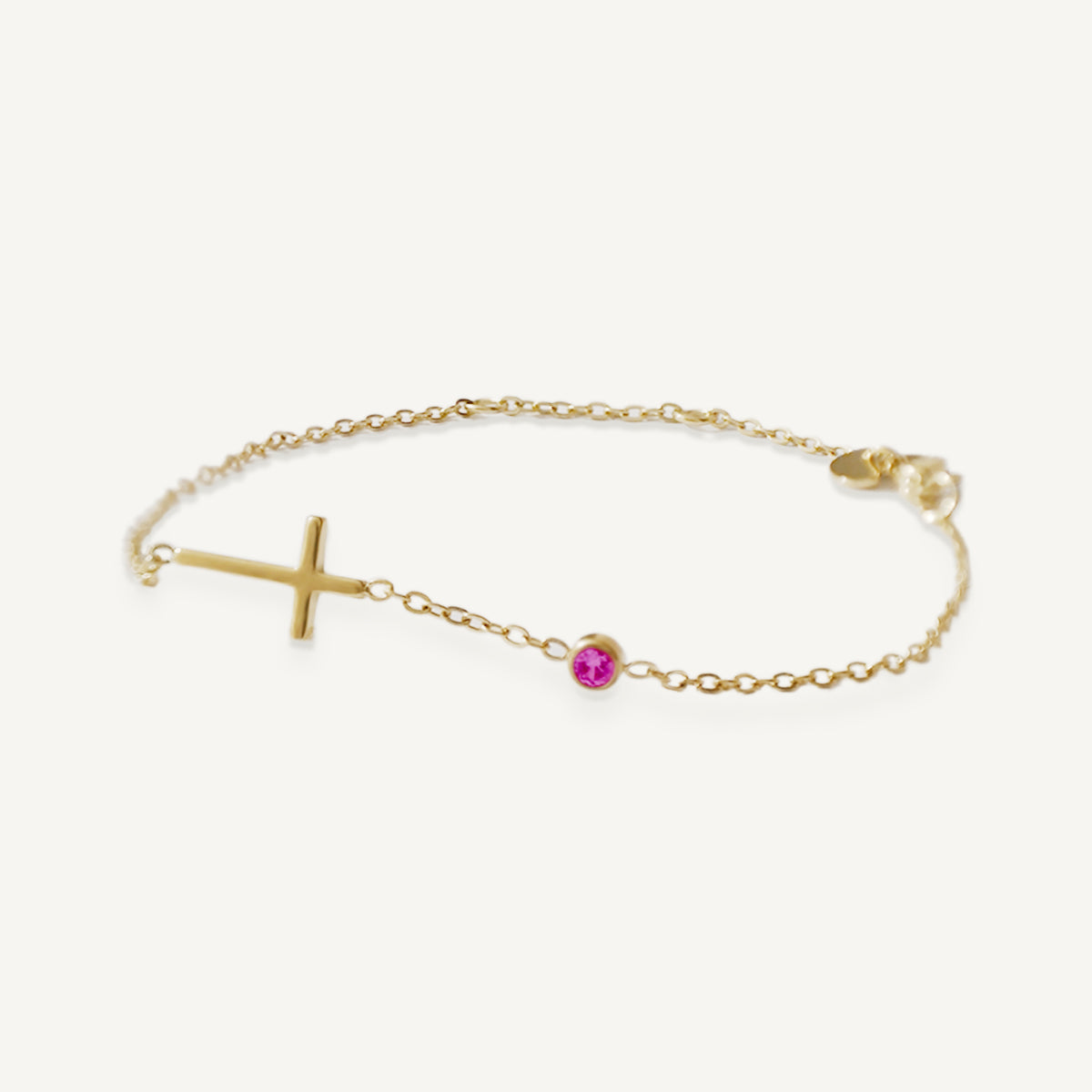 The Classic Cross Birthstone Bracelet and Anklet