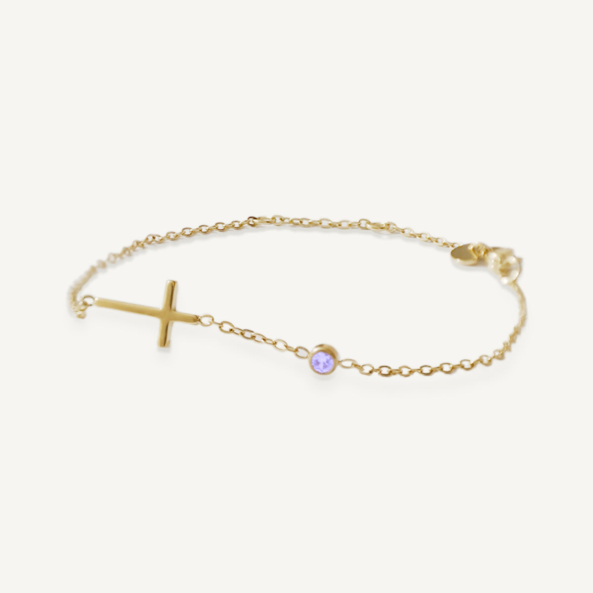 The Classic Cross Birthstone Bracelet and Anklet