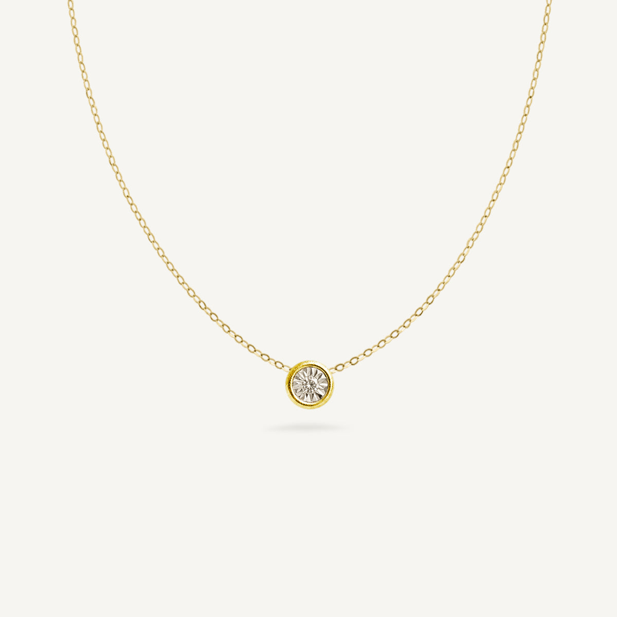 The Classic Diamond Necklace in Solid Gold