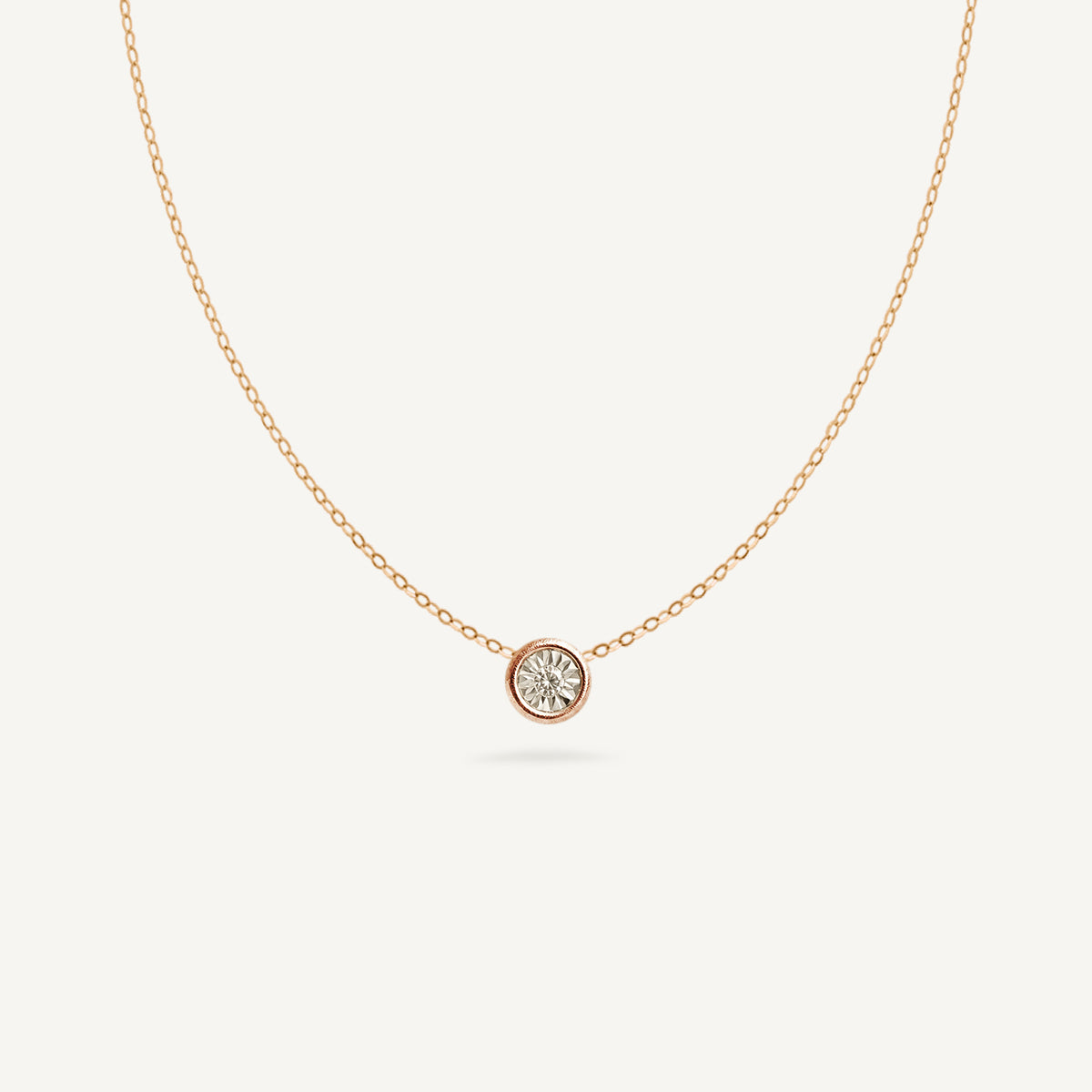 The Classic Diamond Necklace in Solid Gold