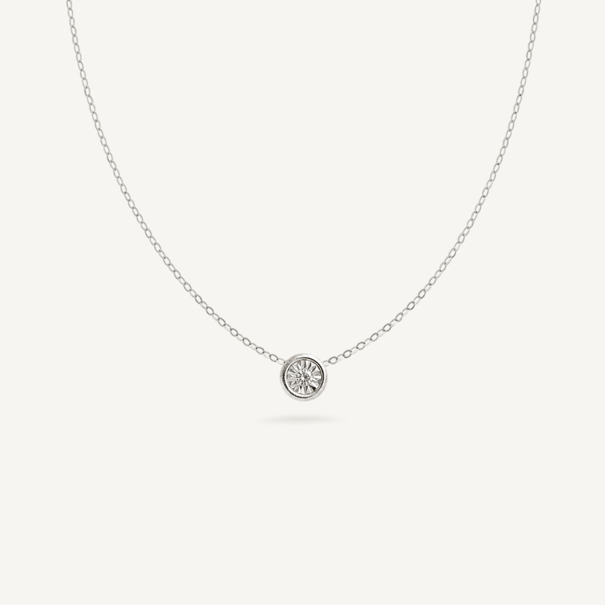 The Classic Diamond Necklace in Solid Gold
