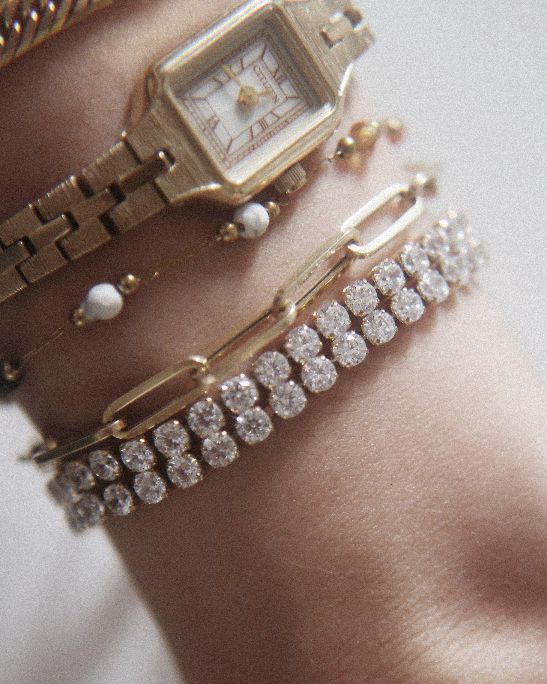 18K Stainless Steel Minimalist Watch