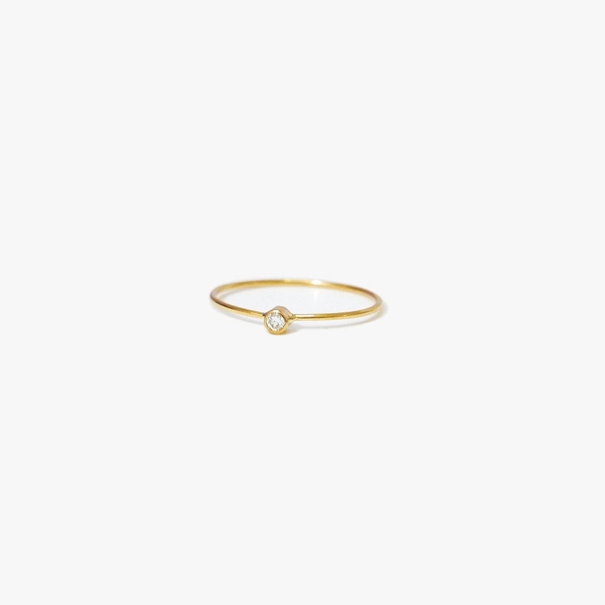 The Classic Birthstone Ring in Solid Gold