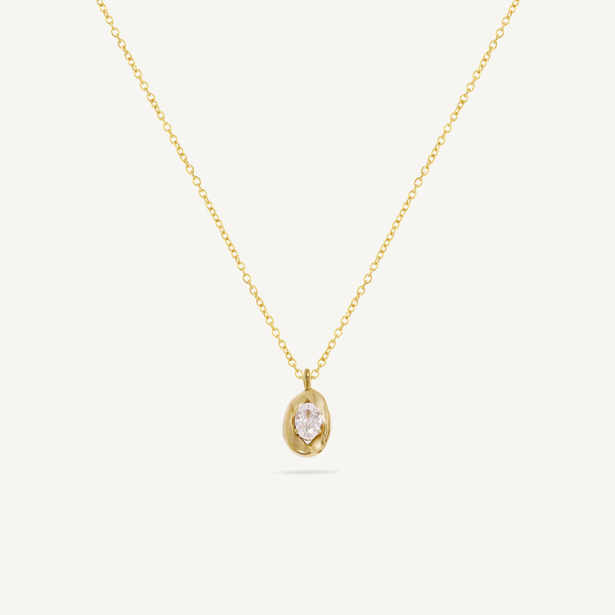 The Coffee Bean Solitaire Necklace