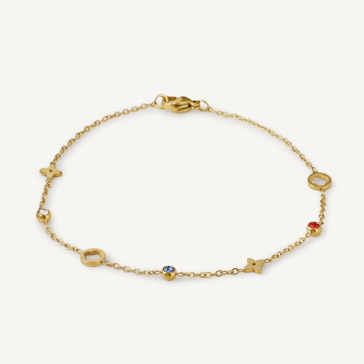 The Color Play Clover Birthstone Bracelet and Anklet