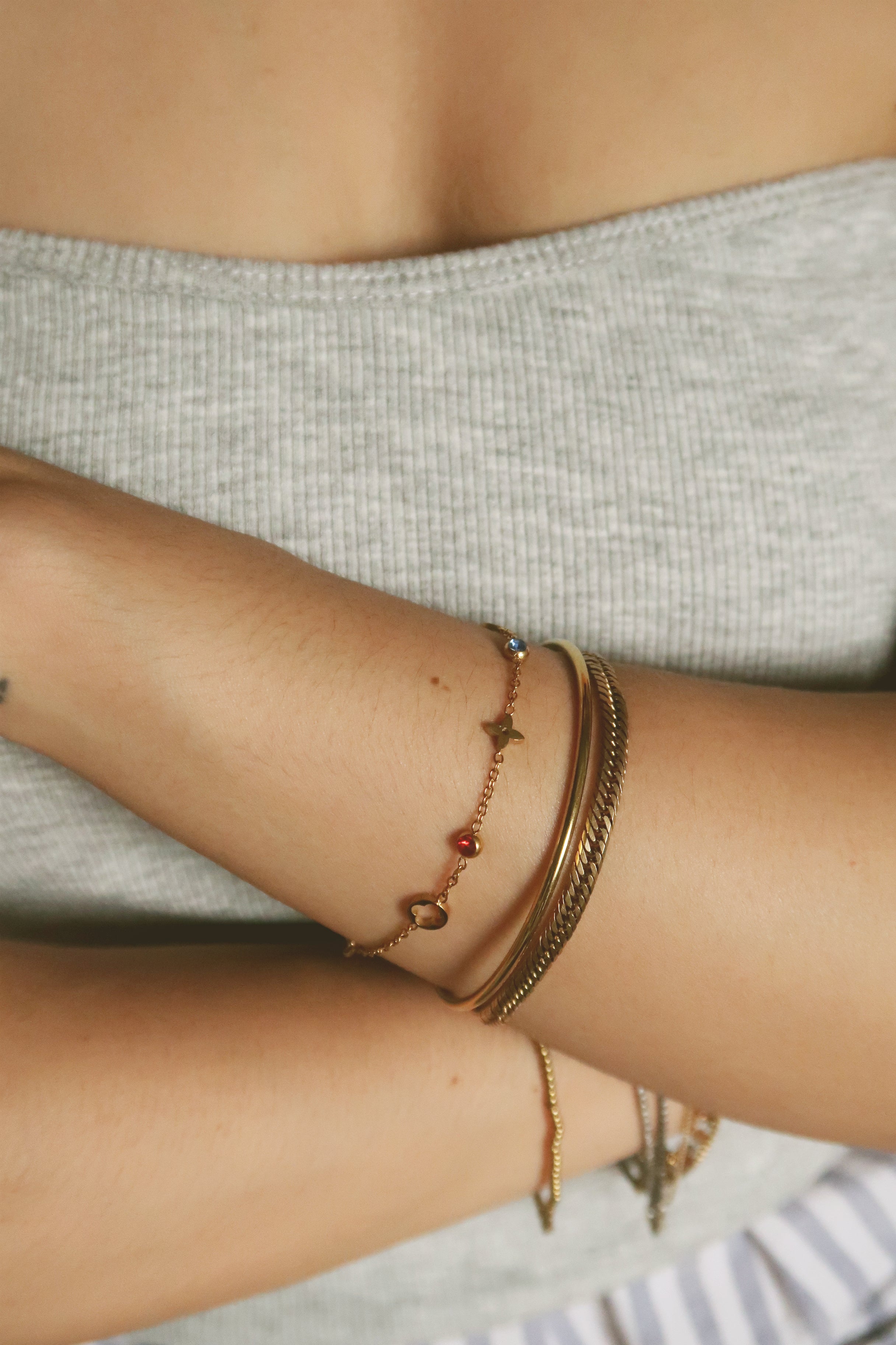 The Color Play Clover Birthstone Bracelet and Anklet