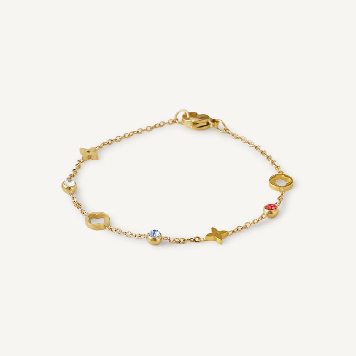 The Color Play Clover Birthstone Bracelet and Anklet