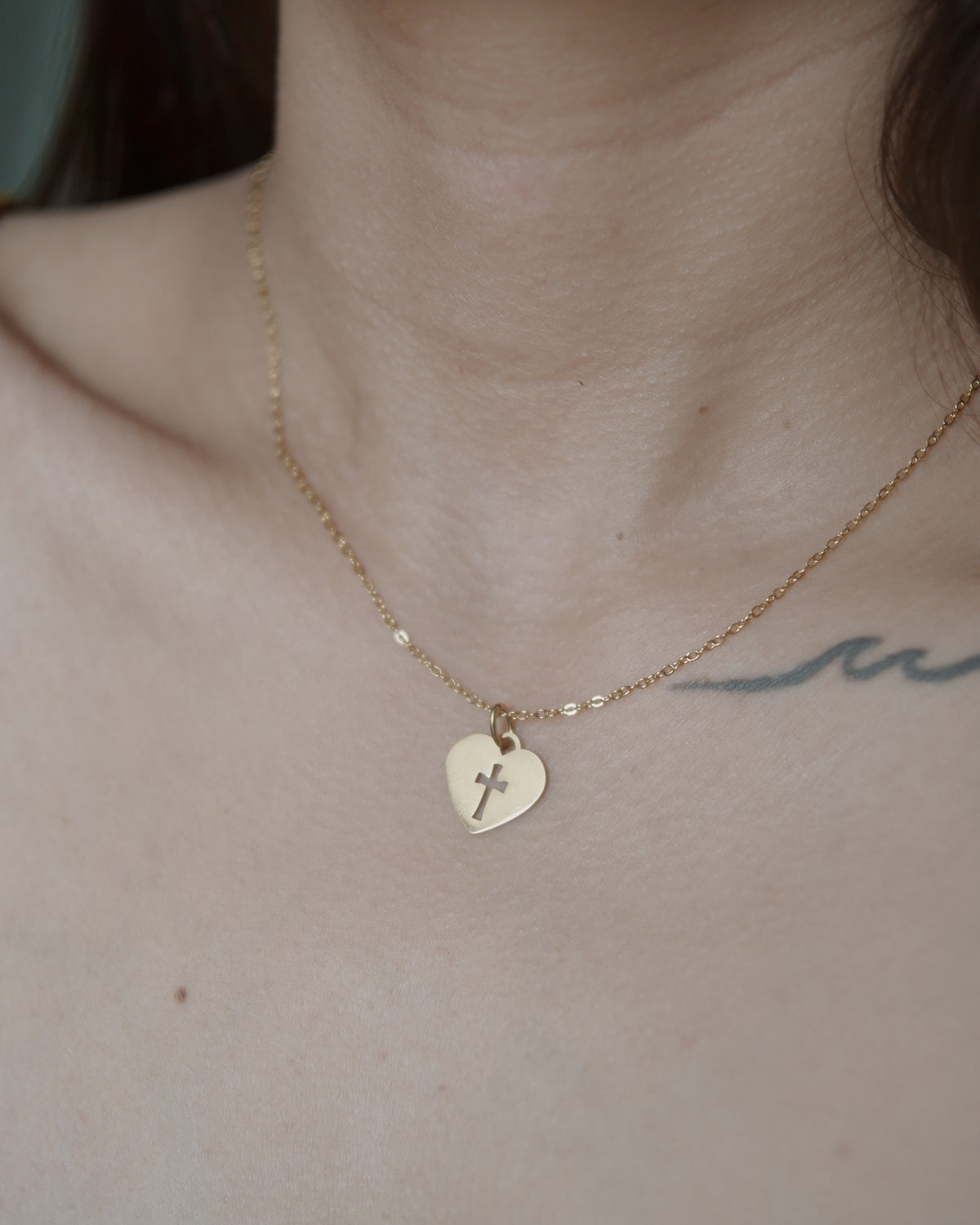 The Cross Heart Necklace
