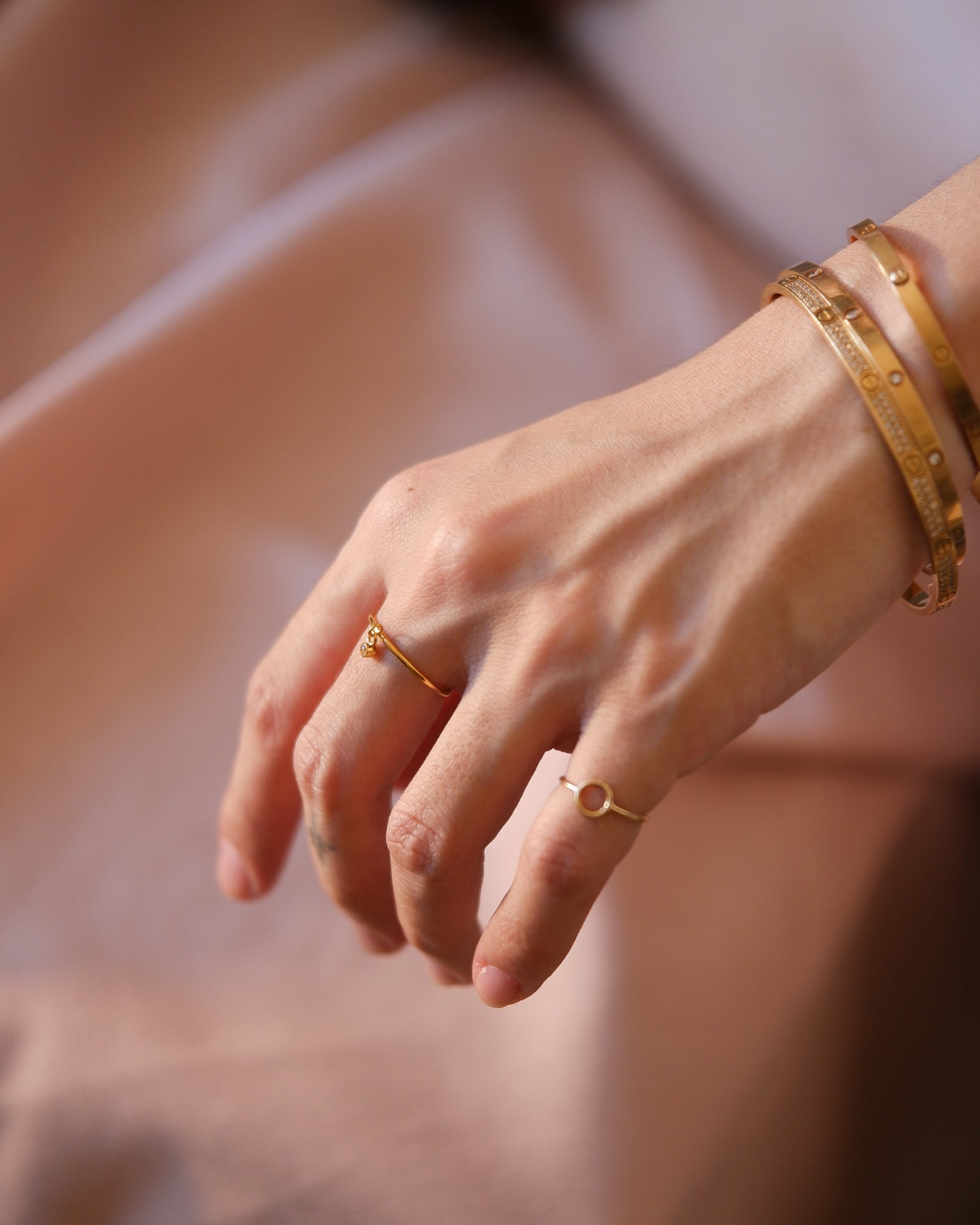 The Signature Dangling Solitaire Ring