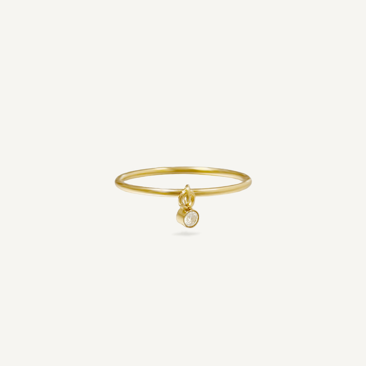 The Signature Dangling Solitaire Ring