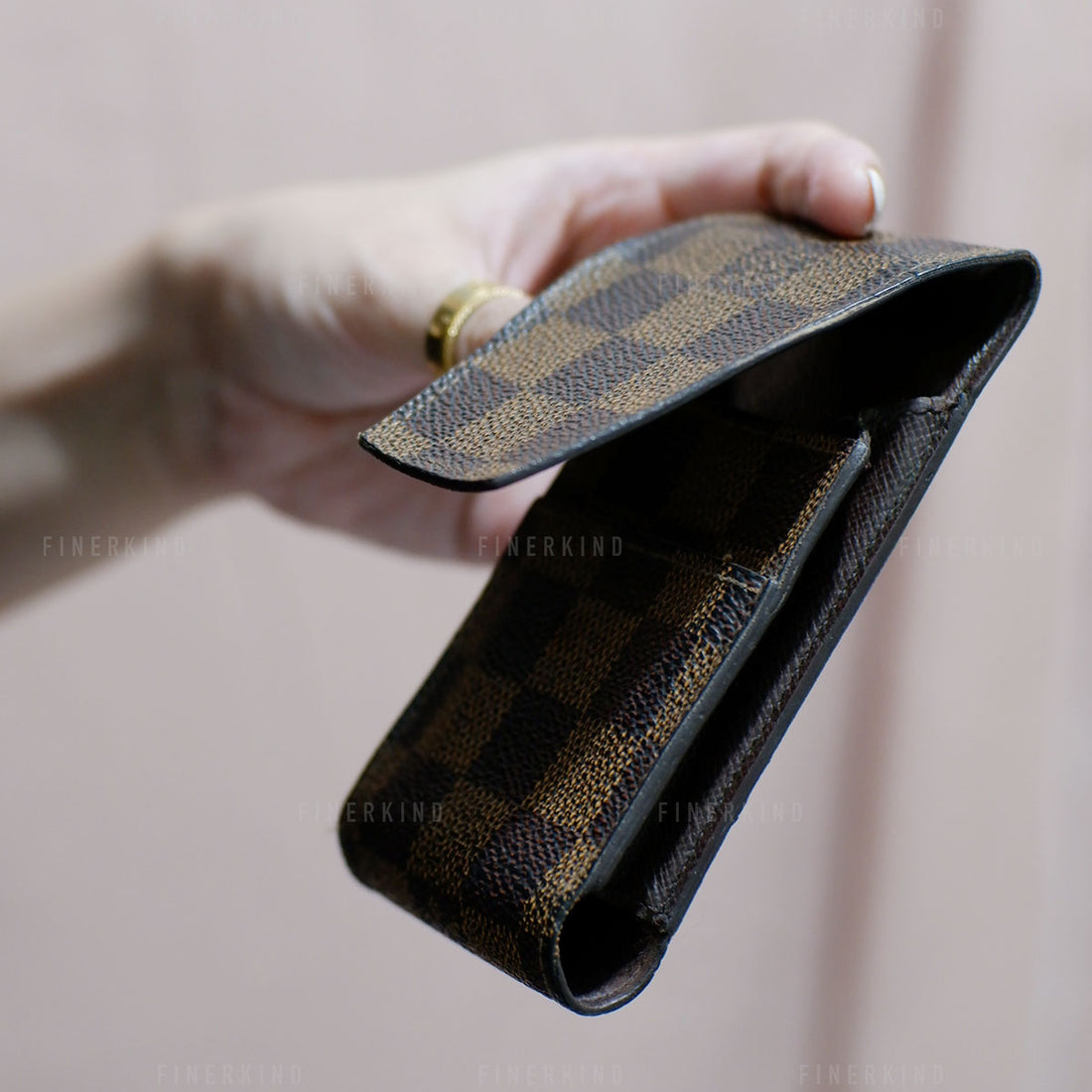 Louis Vuitton  2006 Damier Ebene Cigarette/Cosmetic Holder
