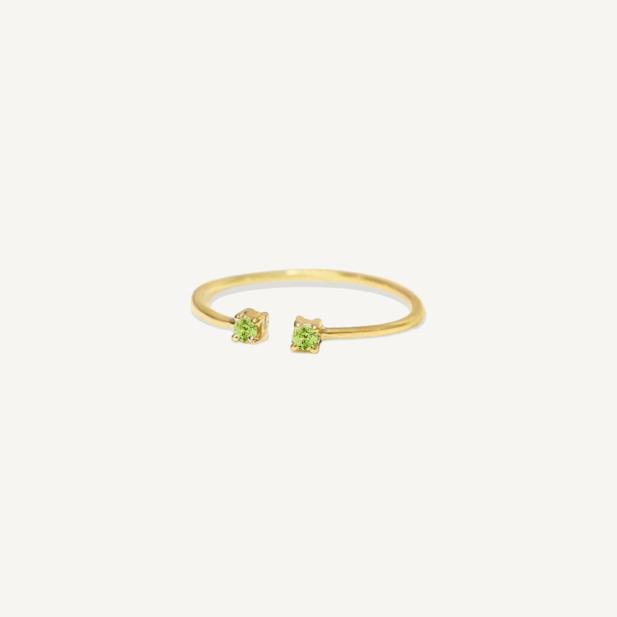 The Double Birthstone Stacker Ring