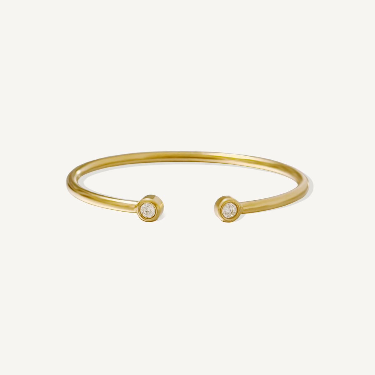 The Bold Bezel Open Bangle