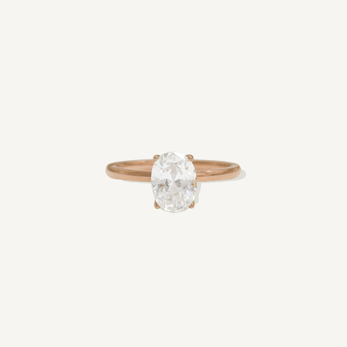 The Dream Moissanite Ring in Solid Gold