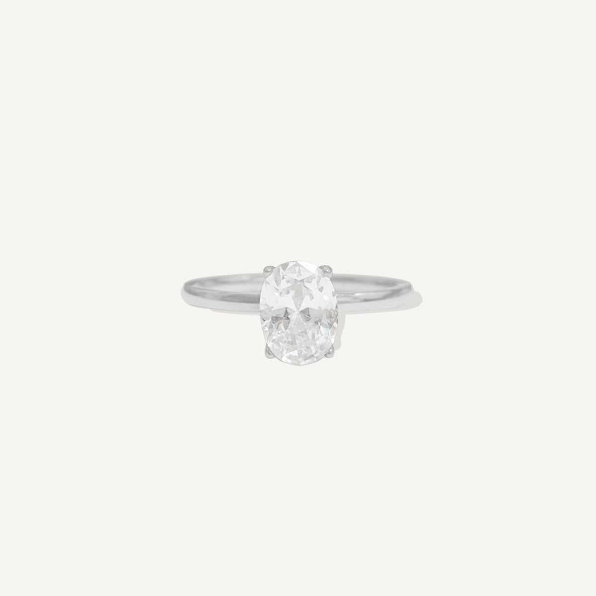 The Dream Moissanite Ring in Solid Gold