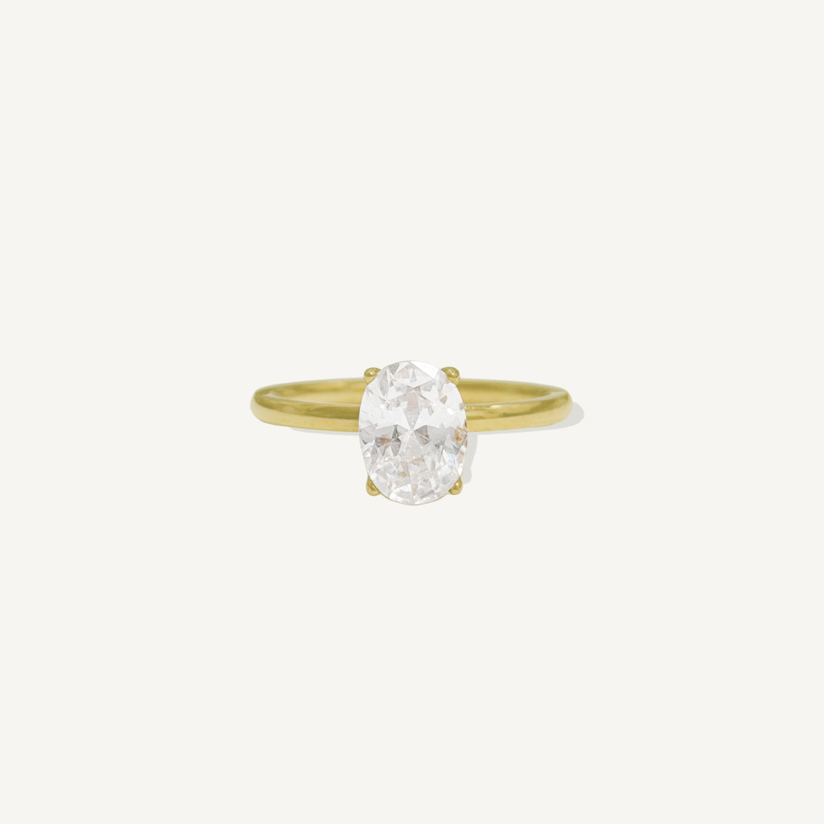 The Dream Moissanite Ring in Solid Gold